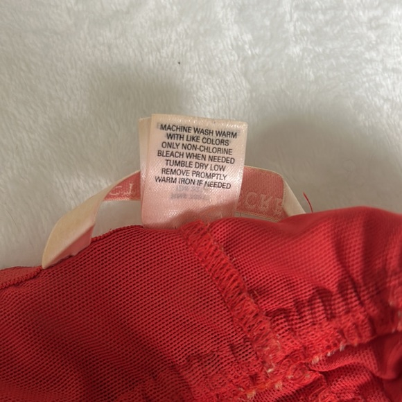 Y2K Victoria’s Secret very sexy lingerie gown red animal print mesh cami slip Lg - Picture 9 of 10